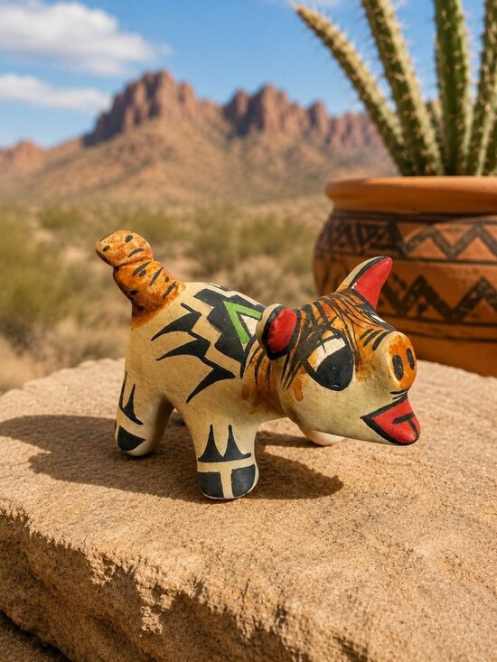 Stephanie Naranjo Other - Stephanie Naranjo Santa Clara Pueblo Pig Pottery Figure Signed 3 1/2"